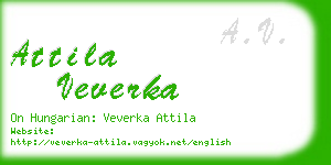 attila veverka business card